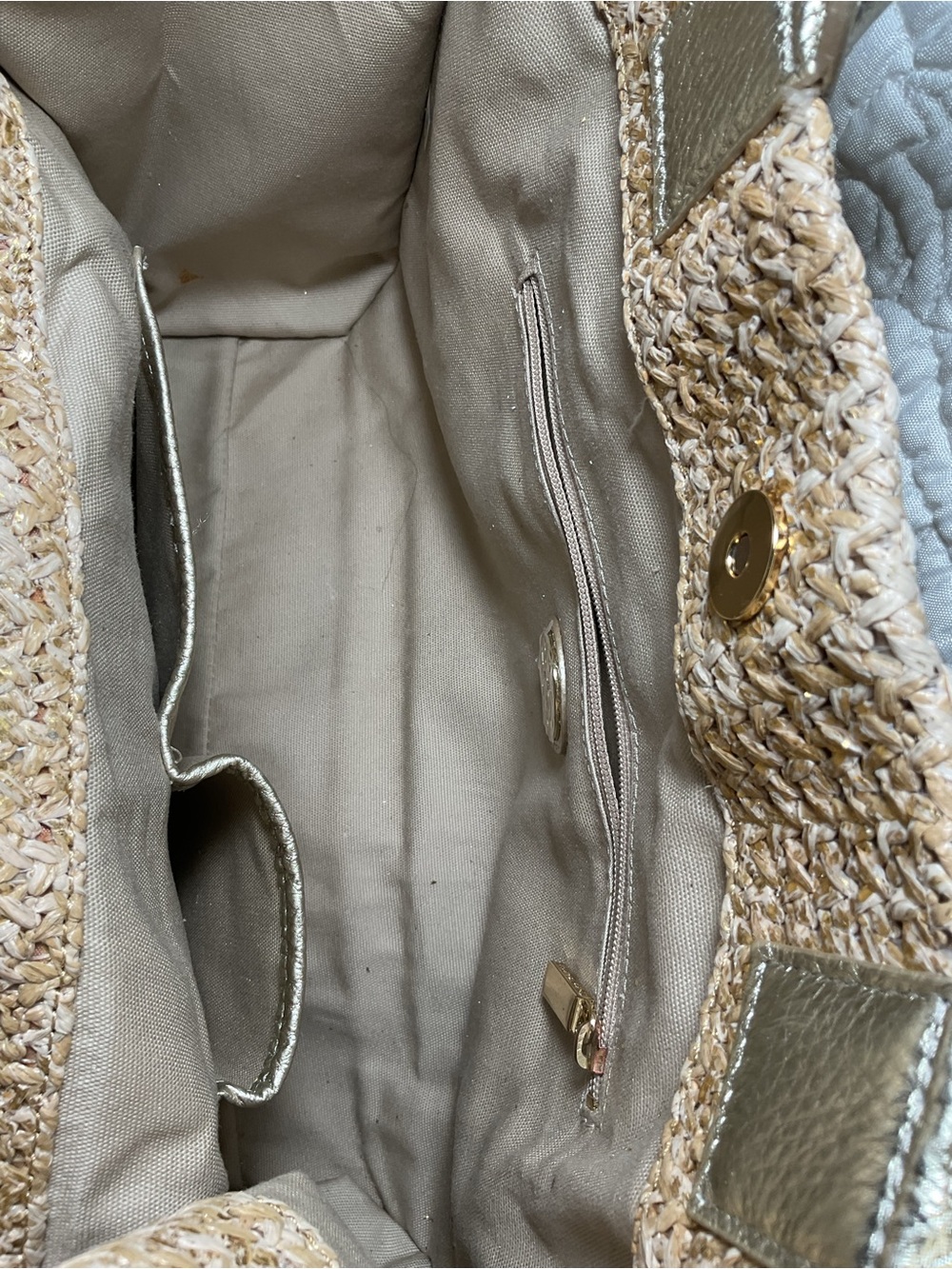 Tory Burch Ella Straw Raffia Tote - Picture 9 of 12